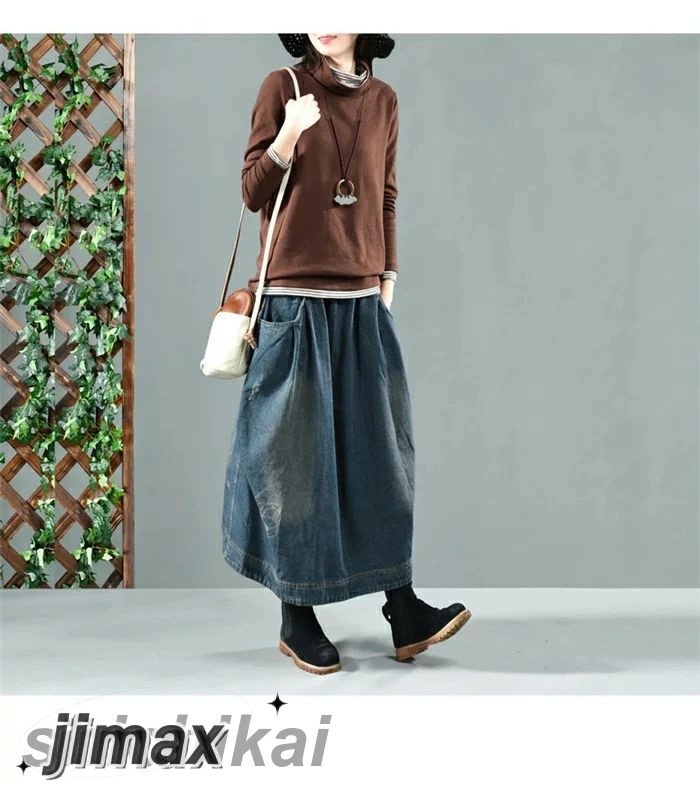 デニムスカート ロング 冬 ボトムス 秋冬 スカート ロングスカート レディース デニム ロング スカート ウエストゴム 大人 ボトムス カジュアル おしゃれ 体型カバー ミモレ丈 ユーズド加工 無地 デニムスカート ロング 冬 ボトムス 秋冬 スカート ロングスカート レディース デニム ロング スカート ウエストゴム 大人 ボトムス カジュアル おしゃれ 体型カバー ミモレ丈 ユーズド加工 無地