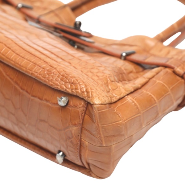 クロコダイル JNH-2880 トートバッグ キャメル CROCODILE マットクロコ