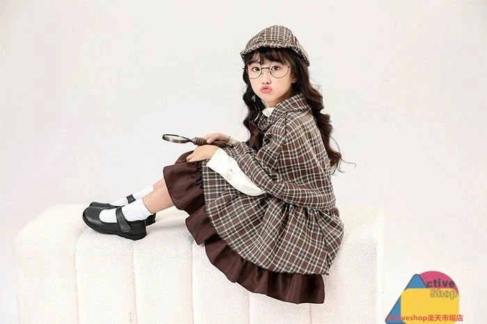 【15%OFFクーポン8/5日まで】楽天3位 ハロウィン コスチューム 仮装 探偵服 4点セット 子供 キッズ 女の子 大人 探偵 親子ペア 面白い 姉妹お揃いコーデ コスプレ衣装 Cosplay パ