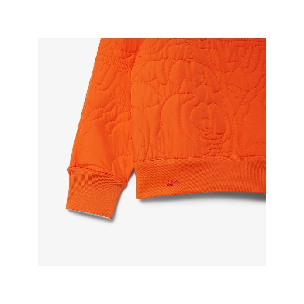 LACOSTE 女性用フラワーパターンリバーシブルパッド入りスウェットシャツ SF2686-54N 2KQ Q2NSF2686-54N2KQ LACOSTE 女性用フラワーパターンリバーシブルパッド入りスウェットシャツ SF2686-54N 2KQ Q2NSF2686-54N2KQ