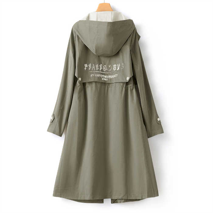 スプリングコート フード付き レディース トレンチ コート ロング 春物 春服 ロング丈 春トレンチ コート アウター マウンテンコート 大きいサイズ カジュアル 大人 体型カバー 刺繍 春 秋 ママ スプリングコート フード付き レディース トレンチ コート ロング 春物 春服 ロング丈 春トレンチ コート アウター マウンテンコート 大きいサイズ カジュアル 大人 体型カバー 刺繍 春 秋 ママ