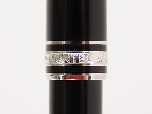 美品モンブランマイスターシュテュックプラチナラインクラシックローラーボールペンP163ブラックシルバー金具1324452865