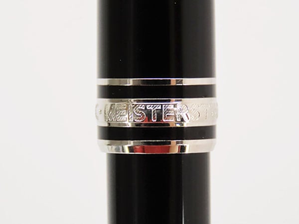 美品モンブランマイスターシュテュックプラチナラインクラシックローラーボールペンP163ブラックシルバー金具1324452865