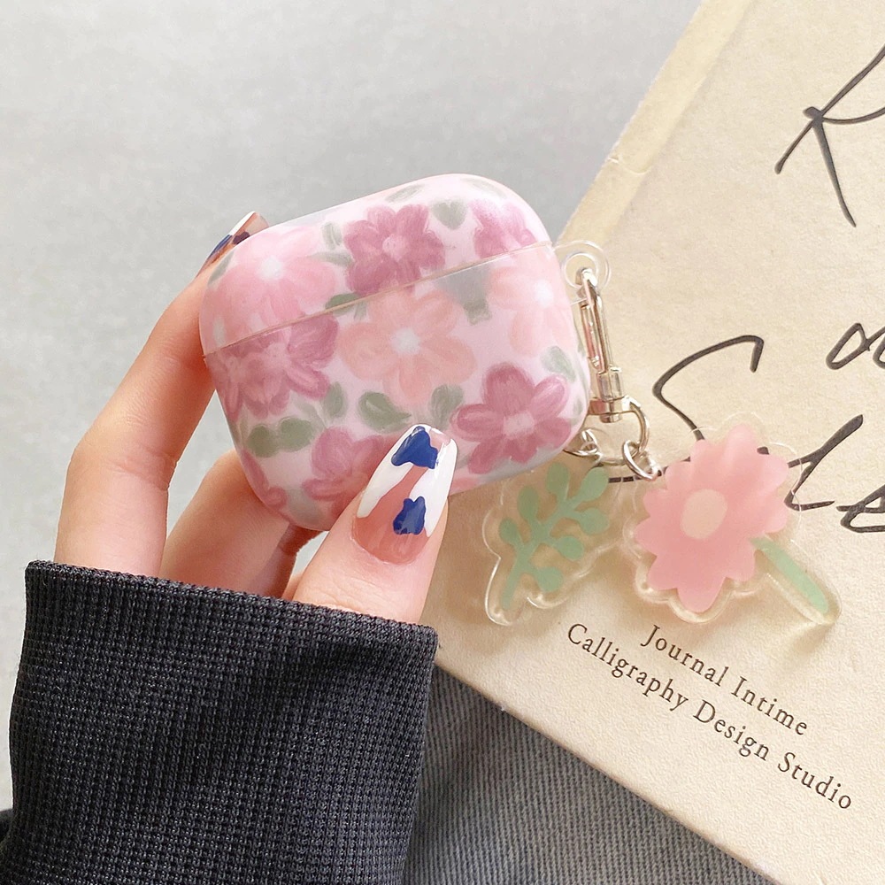油絵の花キーホルダーairpodsため1 2 3ケースマットairpodsプロ2ワイヤレスイヤホンの 油絵の花キーホルダーairpodsため1 2 3ケースマットairpodsプロ2ワイヤレスイヤホンの