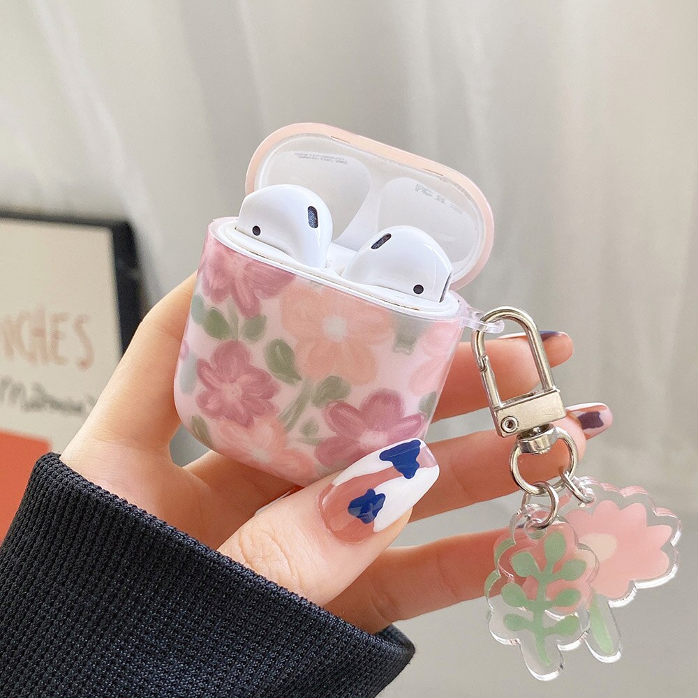 油絵の花キーホルダーairpodsため1 2 3ケースマットairpodsプロ2ワイヤレスイヤホンの 油絵の花キーホルダーairpodsため1 2 3ケースマットairpodsプロ2ワイヤレスイヤホンの