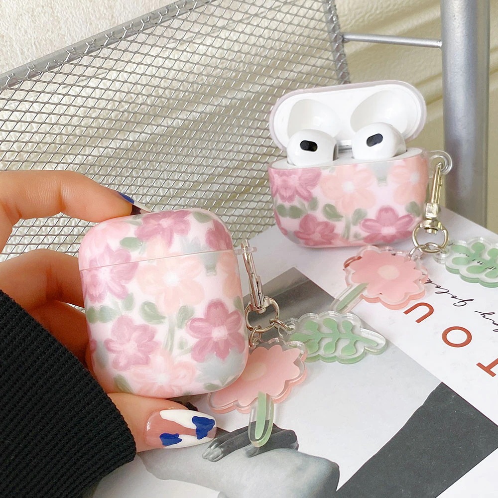 油絵の花キーホルダーairpodsため1 2 3ケースマットairpodsプロ2ワイヤレスイヤホンの 油絵の花キーホルダーairpodsため1 2 3ケースマットairpodsプロ2ワイヤレスイヤホンの