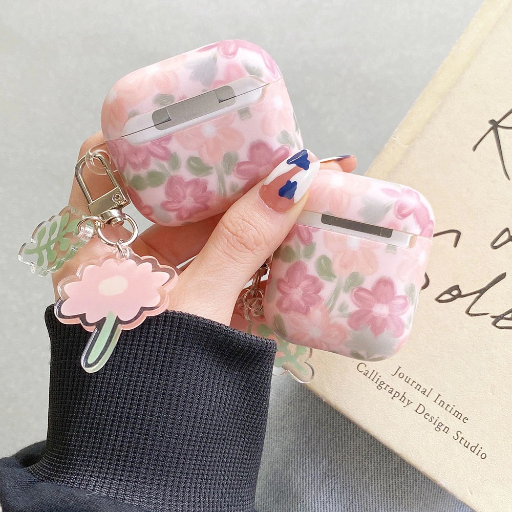 油絵の花キーホルダーairpodsため1 2 3ケースマットairpodsプロ2ワイヤレスイヤホンの 油絵の花キーホルダーairpodsため1 2 3ケースマットairpodsプロ2ワイヤレスイヤホンの
