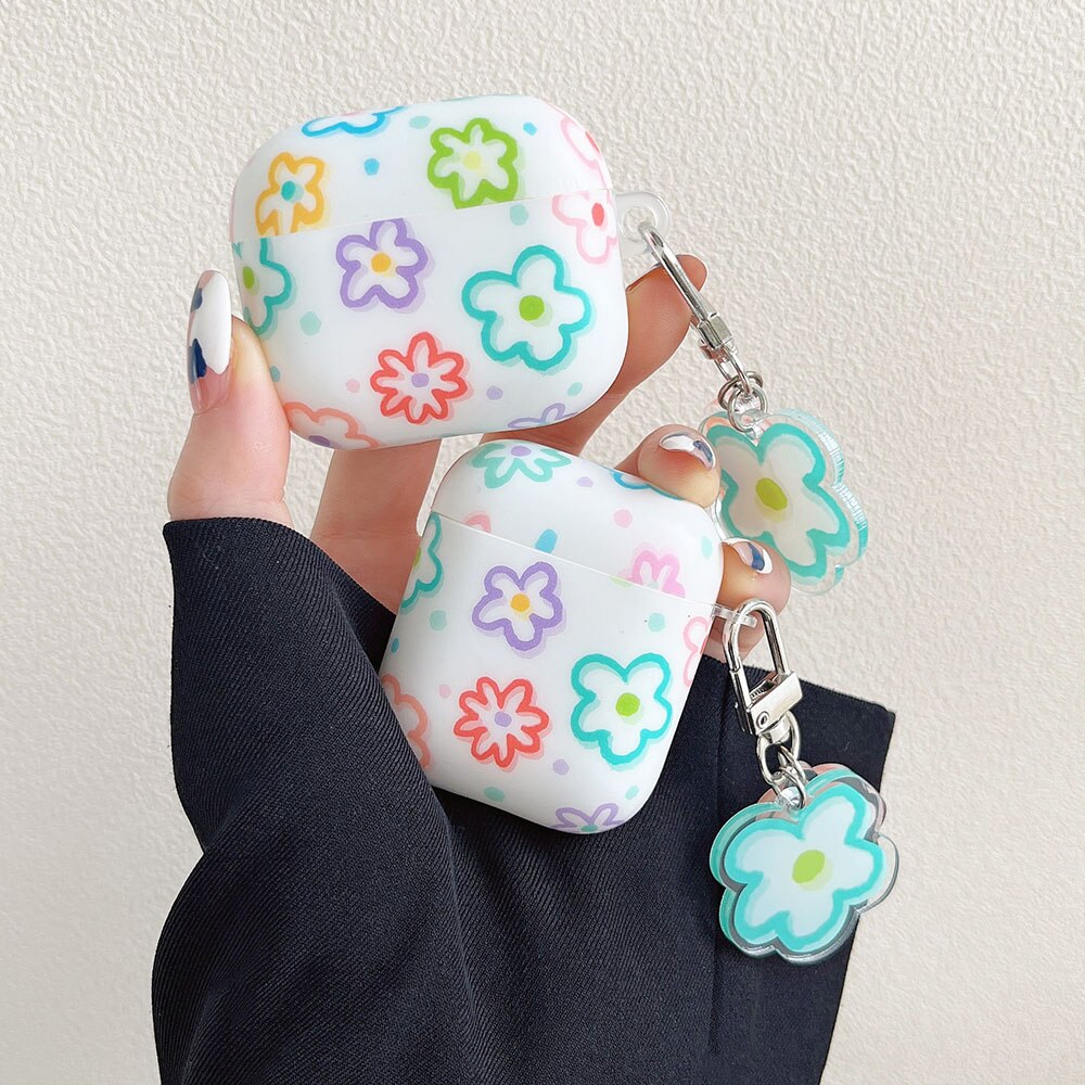 油絵の花キーホルダーairpodsため1 2 3ケースマットairpodsプロ2ワイヤレスイヤホンの 油絵の花キーホルダーairpodsため1 2 3ケースマットairpodsプロ2ワイヤレスイヤホンの