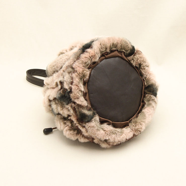 レッキスラビット シフォン ファー ハンドバッグ レディース ギフト プレゼント