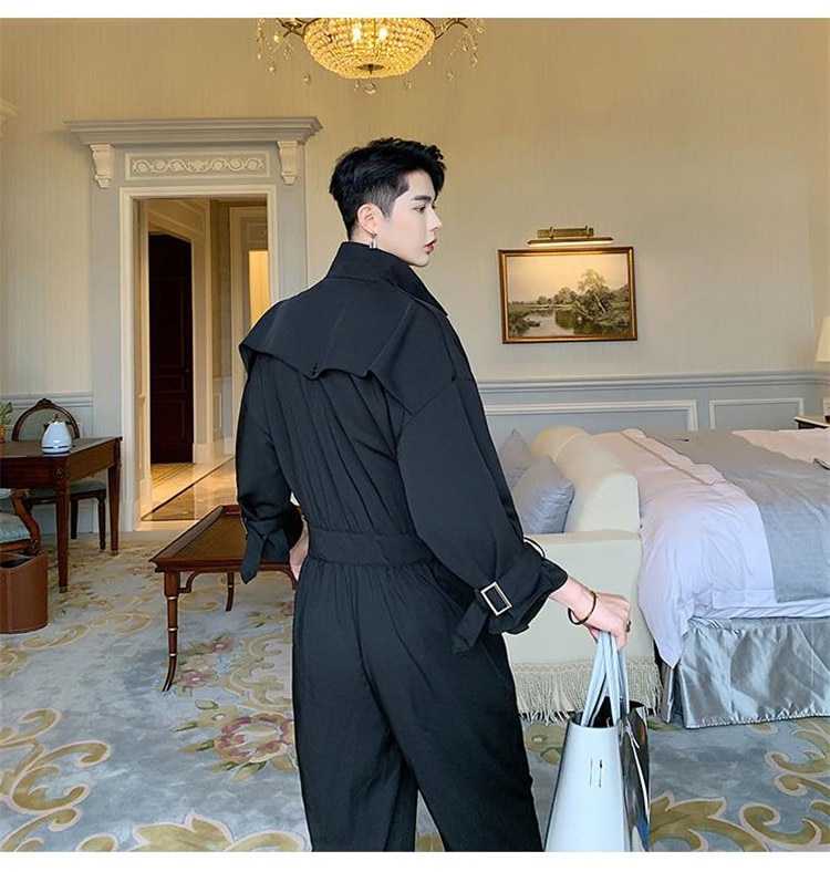 [55555SHOP] メンズ ファッション オーバーオール　オールインワン パンツ ハンサム ゆったり パンツ ハレムパンツ 九分丈 春夏物 新作