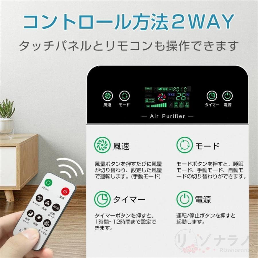 空気清浄機 花粉 黄砂 UV除菌 ペット 脱臭機 ダニ ホコリ リモコン付 1-7.jpg