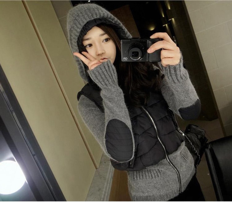 ダウンコート レディース中綿ジャケット フード付き C54 ダウンコート レディース中綿ジャケット フード付き C54