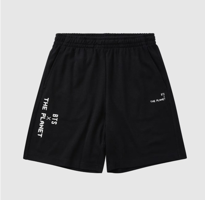 【公式】[IKALOOK] BTS X THE PLANET Elastic Shorts 2 Color BTSザプラネット バンディングショーツ（2色：グレー・ブラック）