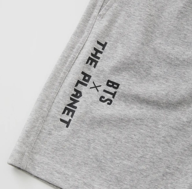 【公式】[IKALOOK] BTS X THE PLANET Elastic Shorts 2 Color BTSザプラネット バンディングショーツ（2色：グレー・ブラック）