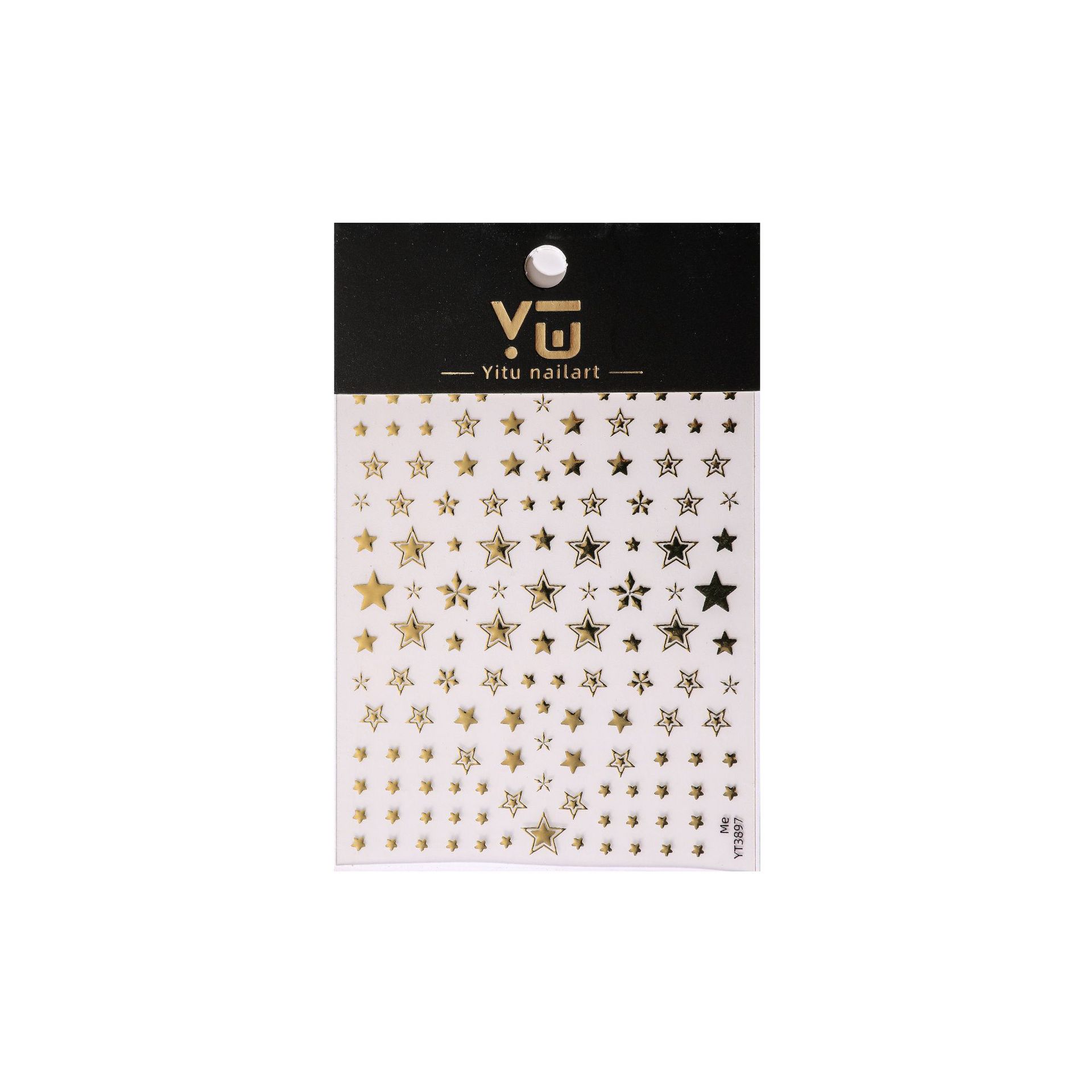 【1点ご購入 で10点プレゼントいたします】金銀星ネイルシール洗練されたミニチェック柄バックテープネイルアートシール