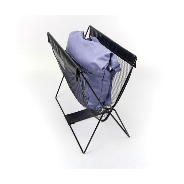ストリックスデザイン レザー調ハンモック型メッシュバスケット ブラック SB-058 1個 mdprevattcaulkingandwaterproofing.com