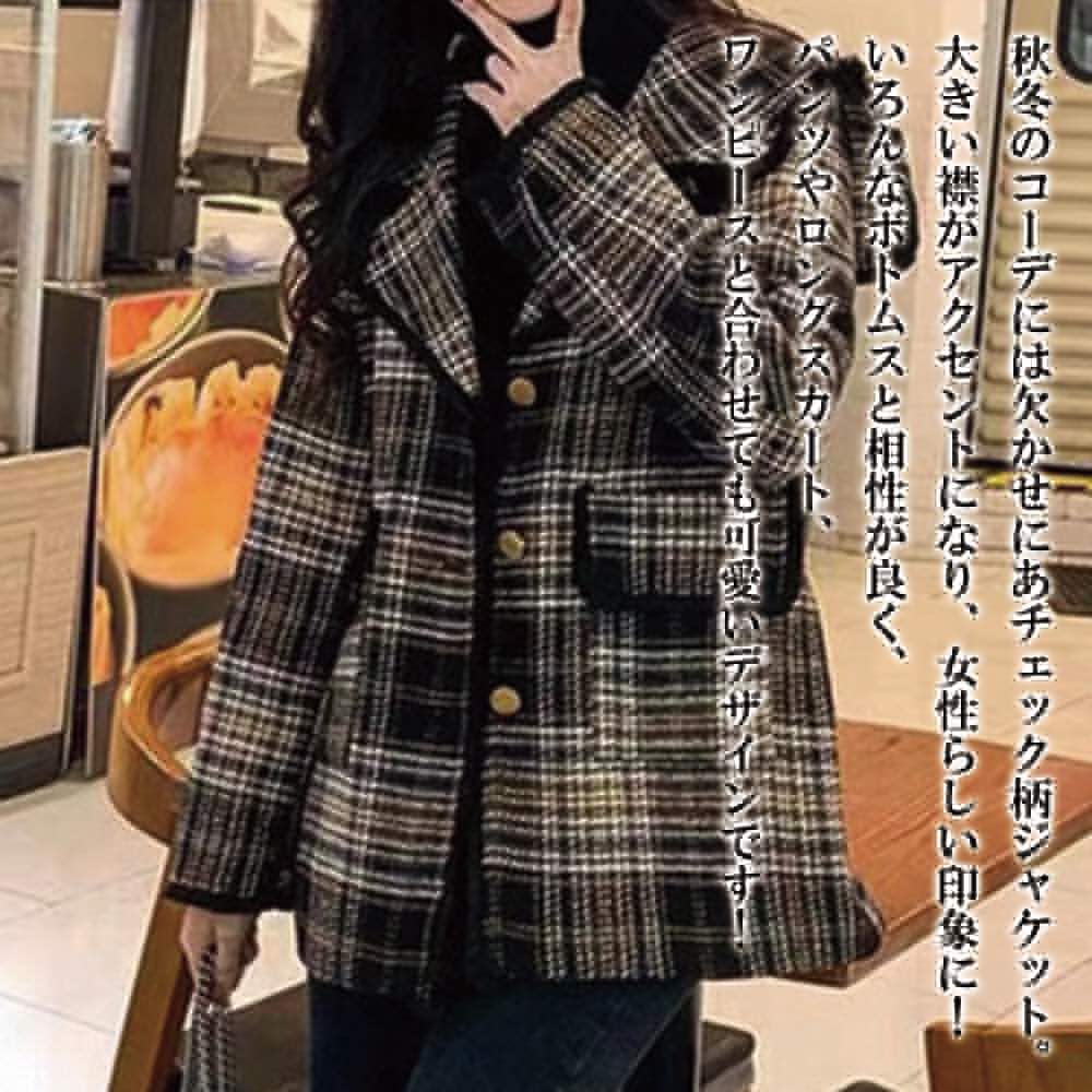 チェスターコート レディース ビッグカラーチェックジャケット キャメル トレンチコート 細身 ロング ステンカラーコート ショート丈 コート 着こなし 秋 ロングコート 軽い 暖かい 人気 大きいサイ