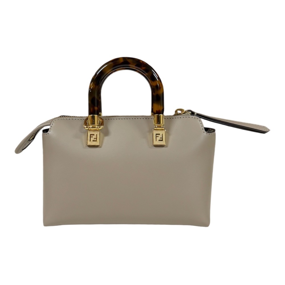 フェンディ バイザウェイ　ミニ ショルダーバッグ レザー 8BS067 ブラウン FENDI 中古 美品