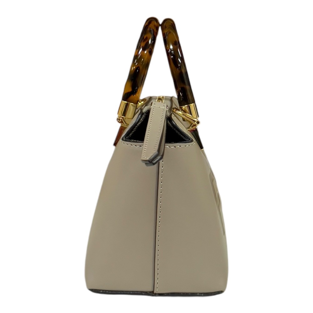 フェンディ バイザウェイ　ミニ ショルダーバッグ レザー 8BS067 ブラウン FENDI 中古 美品
