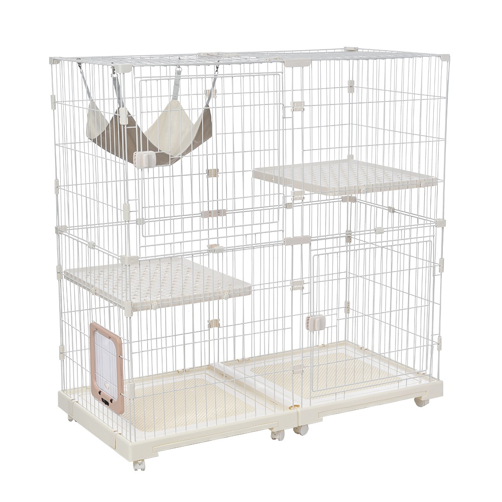 【大好評!最安値挑戦!】猫 ケージ キャットケージ 2段 幅広設計 自由組み合わせ 猫ドア付き ハンモック付き 大型 猫ゲージ 高級感 おしゃれ キャットハウス ネコ ハウス 多段 留守番 保護 脱走 【大好評!最安値挑戦!】猫 ケージ キャットケージ 2段 幅広設計 自由組み合わせ 猫ドア付き ハンモック付き 大型 猫ゲージ 高級感 おしゃれ キャットハウス ネコ ハウス 多段 留守番 保護 脱走