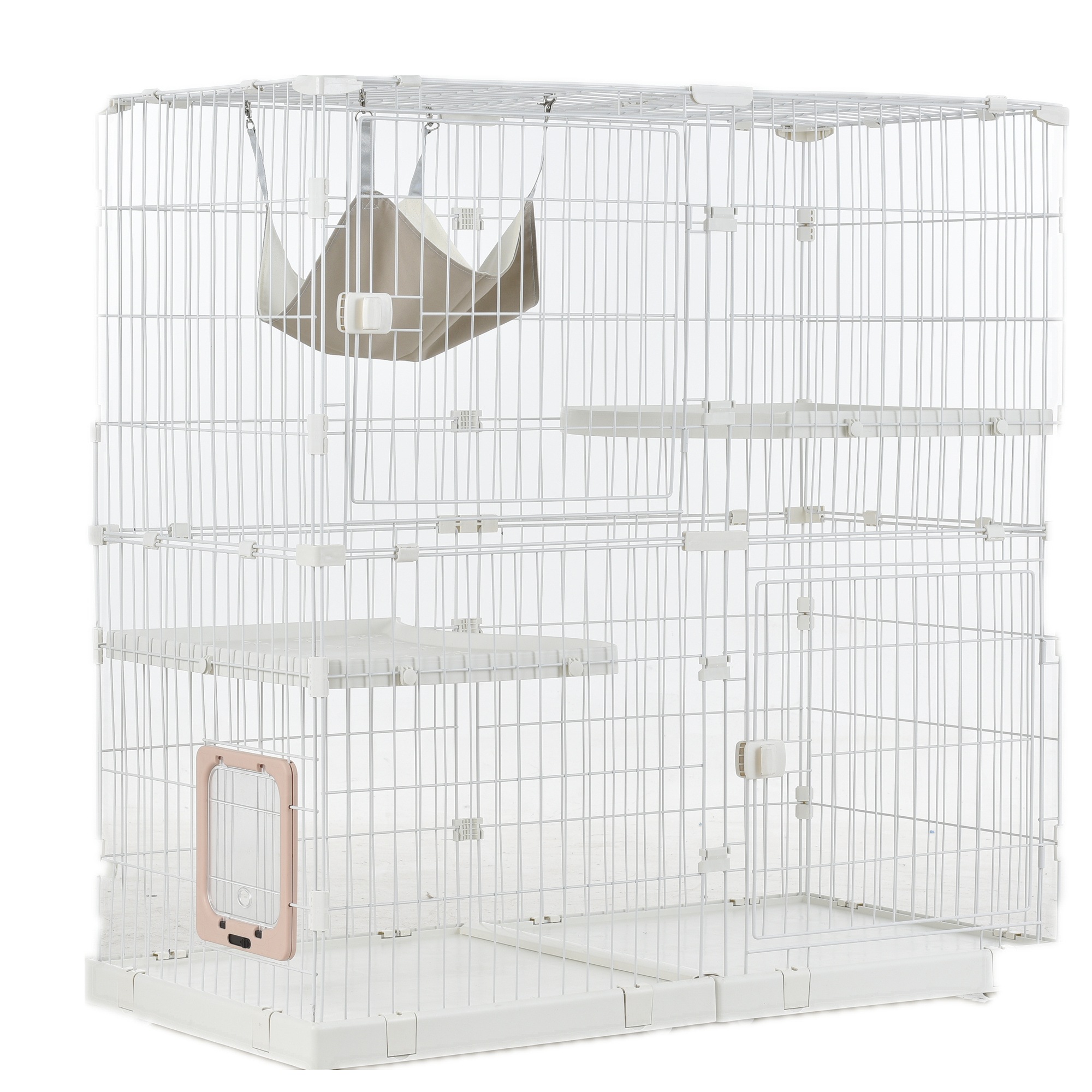 【大好評!最安値挑戦!】猫 ケージ キャットケージ 2段 幅広設計 自由組み合わせ 猫ドア付き ハンモック付き 大型 猫ゲージ 高級感 おしゃれ キャットハウス ネコ ハウス 多段 留守番 保護 脱走 【大好評!最安値挑戦!】猫 ケージ キャットケージ 2段 幅広設計 自由組み合わせ 猫ドア付き ハンモック付き 大型 猫ゲージ 高級感 おしゃれ キャットハウス ネコ ハウス 多段 留守番 保護 脱走