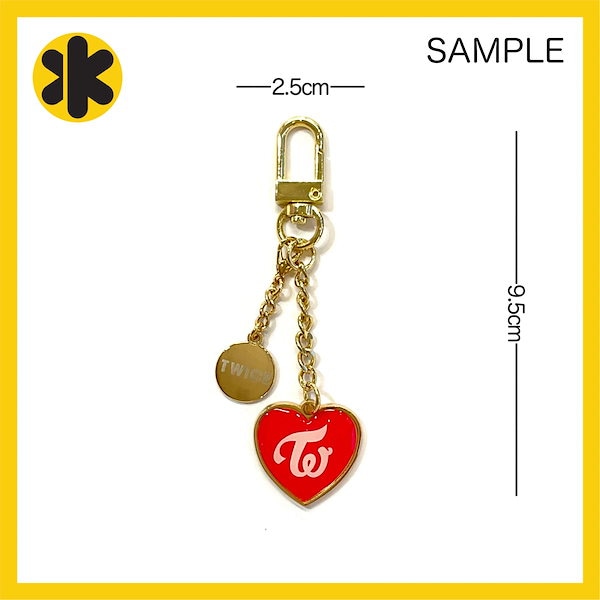 Qoo10] TWICE サナ ハートキーリング キー