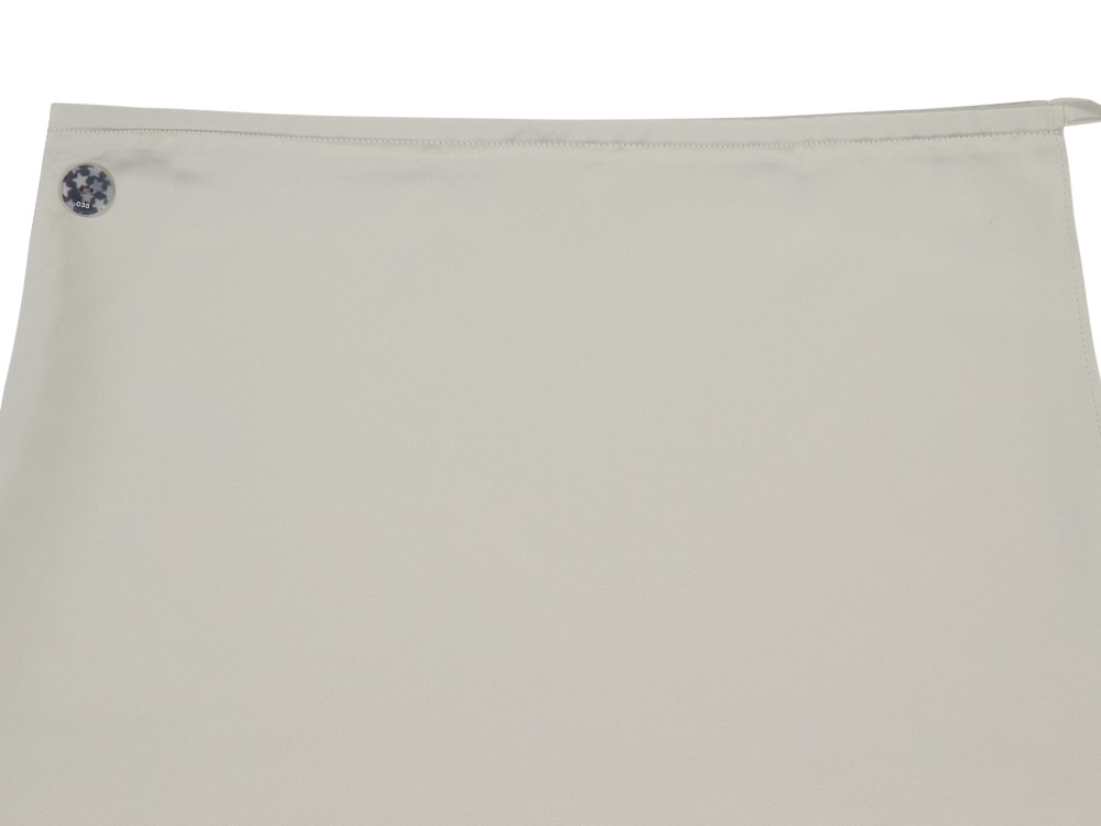【COYSEIO】 038 SATIN WRAP SKIRT : SILVER