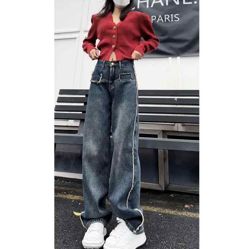レディース ファッション カジュアル おしゃれ ロー エッジ ウォッシュ ジーンズ 春 スリム フェイク ポケット 大きいサイズ ストレート レッグ ワイドレッグ パンツ レディース ファッション カジュアル おしゃれ ロー エッジ ウォッシュ ジーンズ 春 スリム フェイク ポケット 大きいサイズ ストレート レッグ ワイドレッグ パンツ