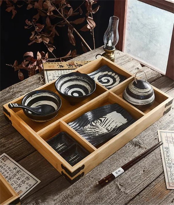 Qoo10] スタイル 陶器製 一人用食器セットお椀・