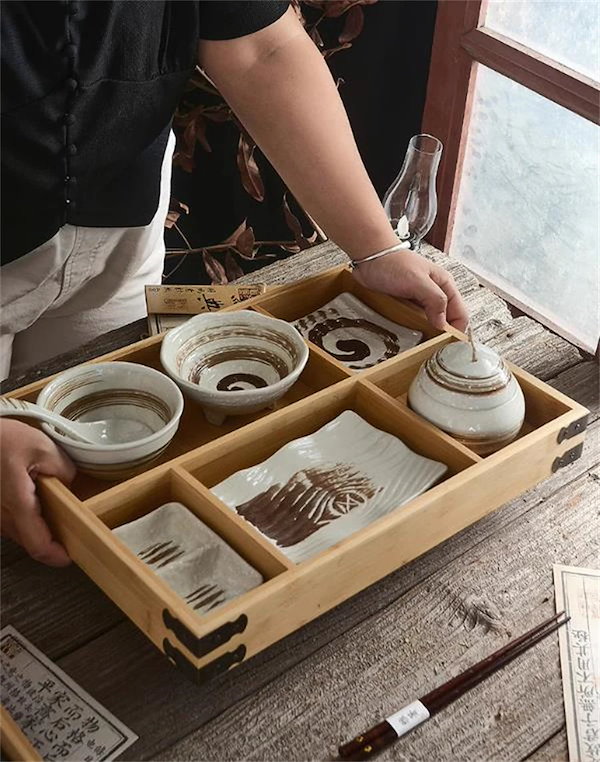 Qoo10] スタイル 陶器製 一人用食器セットお椀・