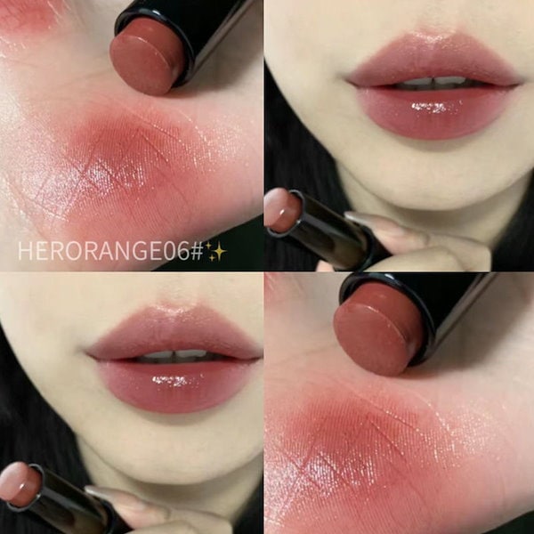 HERORANGE ブラウン リップスティック Qoo10] HERORANGE 秋冬ドライリップ! 低飽和モイスチャライ