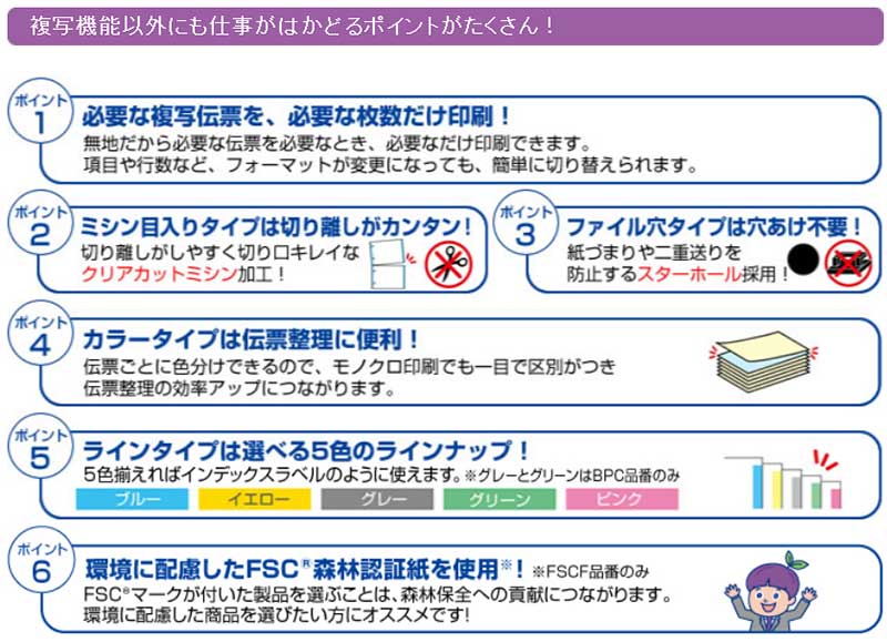 （まとめ買い）FSC（R）認証 マルチプリンタ帳票 複写タイプ A4 ノーカーボン 白紙 2穴 1200枚大入 FSCF2001Z [x3]