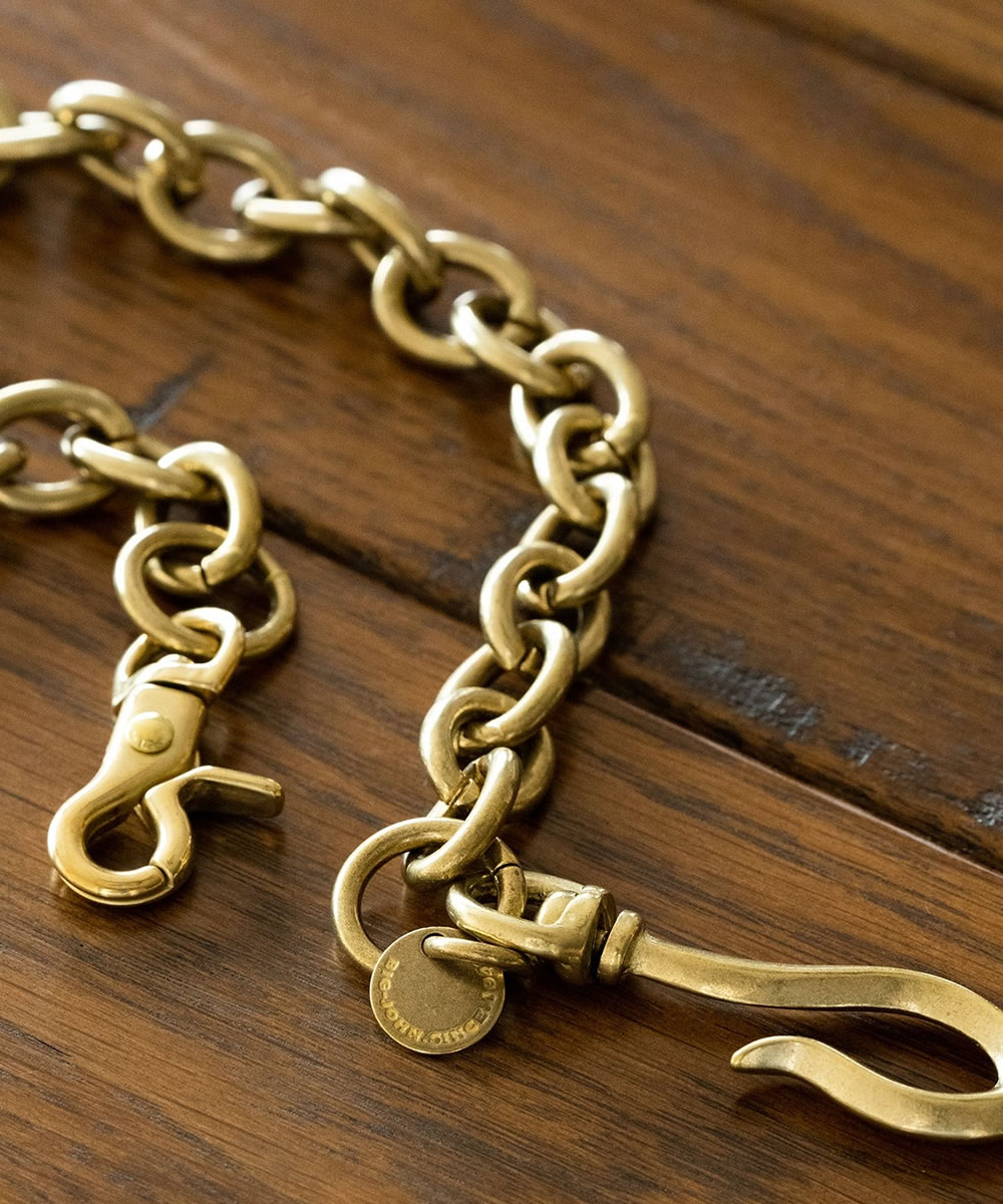ショートタイプ ビッグジョン 真鍮ブラス製 ウォレットチェーン ショート 財布用コード チェーン アメカジ アクセサリー 経年変化 ショートタイプ ビッグジョン 真鍮ブラス製 ウォレットチェーン ショート 財布用コード チェーン アメカジ アクセサリー 経年変化