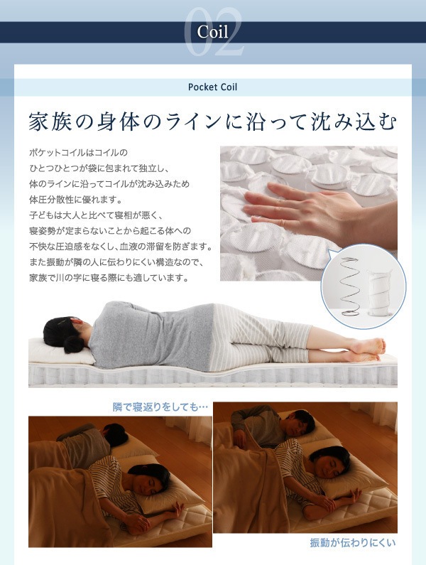 折りたたんで収納できる ポケットコイル入り 快眠 敷布団マットレス 薄型/軽量/高通気 [EVA Air]エヴァ エアー クイーン レギュラー