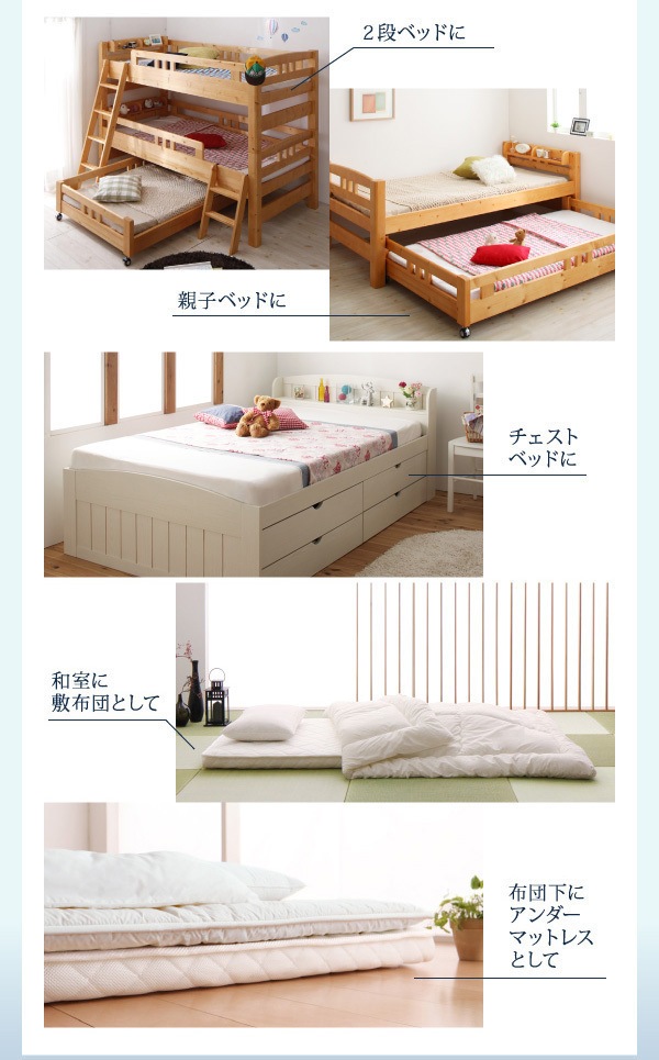 折りたたんで収納できる ポケットコイル入り 快眠 敷布団マットレス 薄型/軽量/高通気 [EVA Air]エヴァ エアー クイーン レギュラー