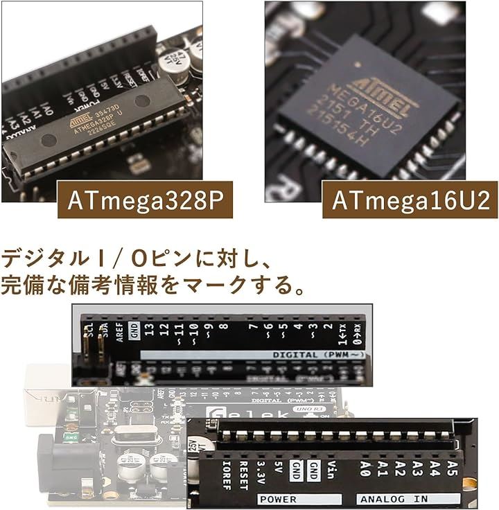 Arduinoと互換 5個入りパッケージ Arduino用UNO R3 マイコンボード 開発ボード ATmega328P + ATmega16U2 USB( 5本(USBケーブル))