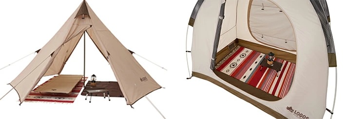 ロゴス LOGOS コットンラグ 24090cm ブルー ラグ マット コットンラグ テント キャンピングマット アウトドアマット キャンプマット レジャーマット レジャーシート グランドシート ピ