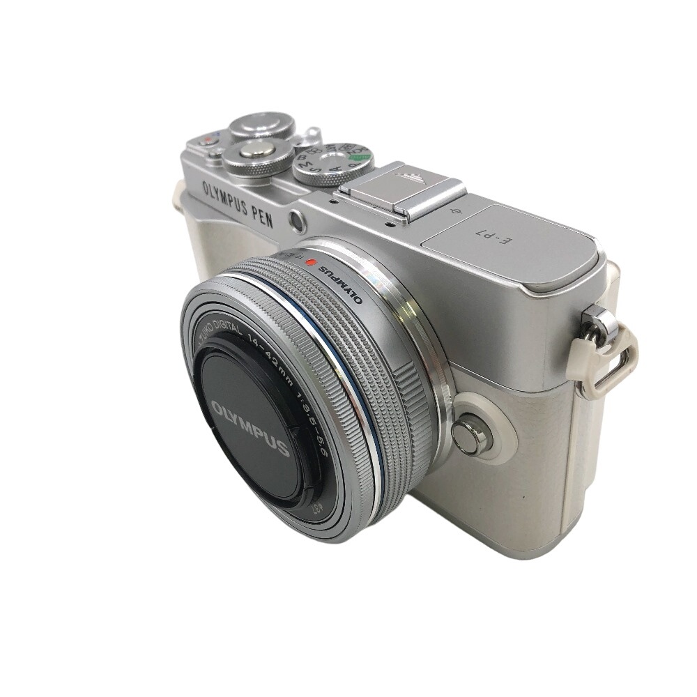 OLYMPUS PEN オリンパス E-P7 EZ 14-42mm - カメラ ホワイト ユニセックス ブランド