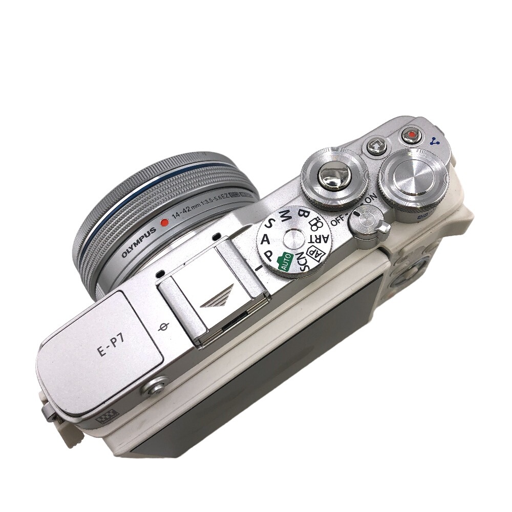 OLYMPUS PEN オリンパス E-P7 EZ 14-42mm - カメラ ホワイト ユニセックス ブランド