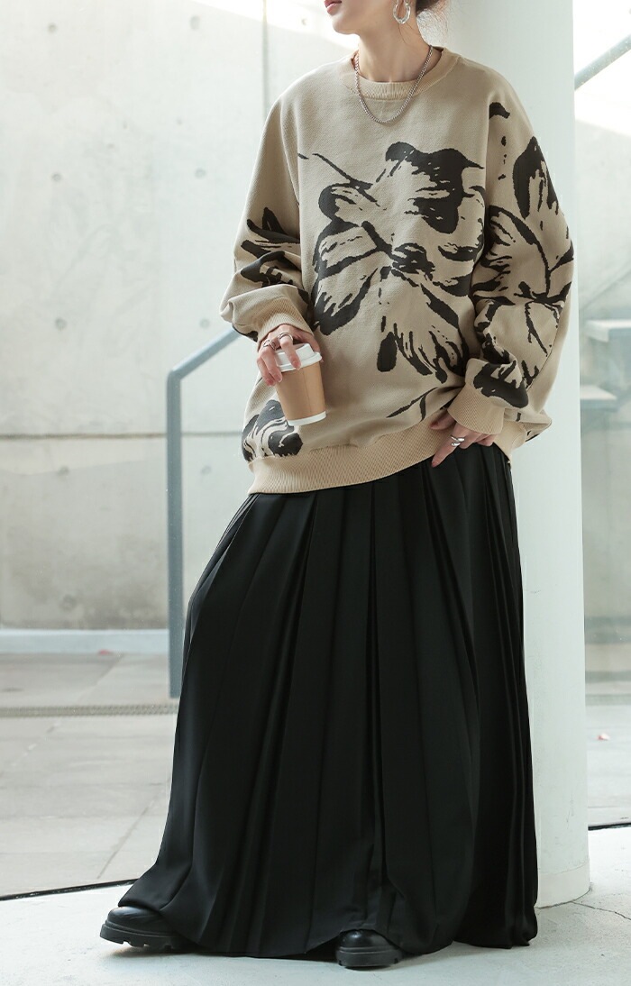 ニット 花柄 スポンジニット 体型カバーレディース プルオーバー セーター トレーナー トップス 軽い スポンジ 長袖 丸首 ライトニット レイヤード モチーフ チュニック お尻が隠れる ゆったり 長 ニット 花柄 スポンジニット 体型カバーレディース プルオーバー セーター トレーナー トップス 軽い スポンジ 長袖 丸首 ライトニット レイヤード モチーフ チュニック お尻が隠れる ゆったり 長