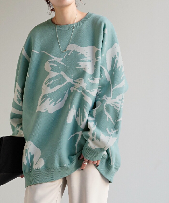 ニット 花柄 スポンジニット 体型カバーレディース プルオーバー セーター トレーナー トップス 軽い スポンジ 長袖 丸首 ライトニット レイヤード モチーフ チュニック お尻が隠れる ゆったり 長 ニット 花柄 スポンジニット 体型カバーレディース プルオーバー セーター トレーナー トップス 軽い スポンジ 長袖 丸首 ライトニット レイヤード モチーフ チュニック お尻が隠れる ゆったり 長