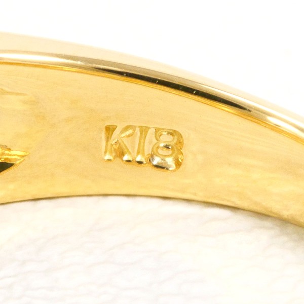 K18 18金 YG リング 指輪 10号 パール(真珠) 約6mm ダイヤ ジュエリー 中古 K18 18金 YG リング 指輪 10号 パール(真珠) 約6mm ダイヤ ジュエリー 中古
