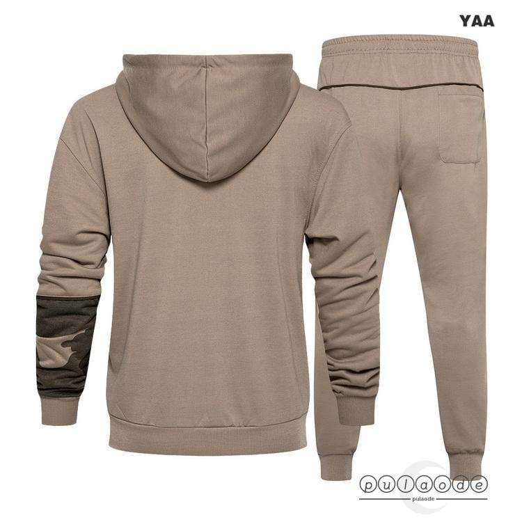 スウェット上下セット メンズ ジップパーカー+ジョガーパンツ スポーツウェア セットアップ スエット 迷彩 大きいサイズ 2024 秋