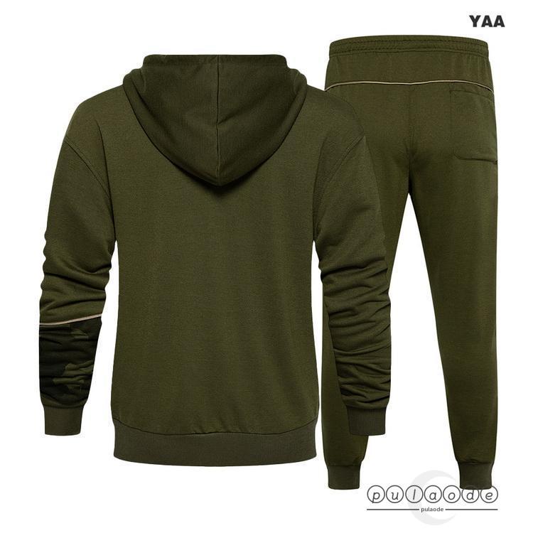 スウェット上下セット メンズ ジップパーカー+ジョガーパンツ スポーツウェア セットアップ スエット 迷彩 大きいサイズ 2024 秋