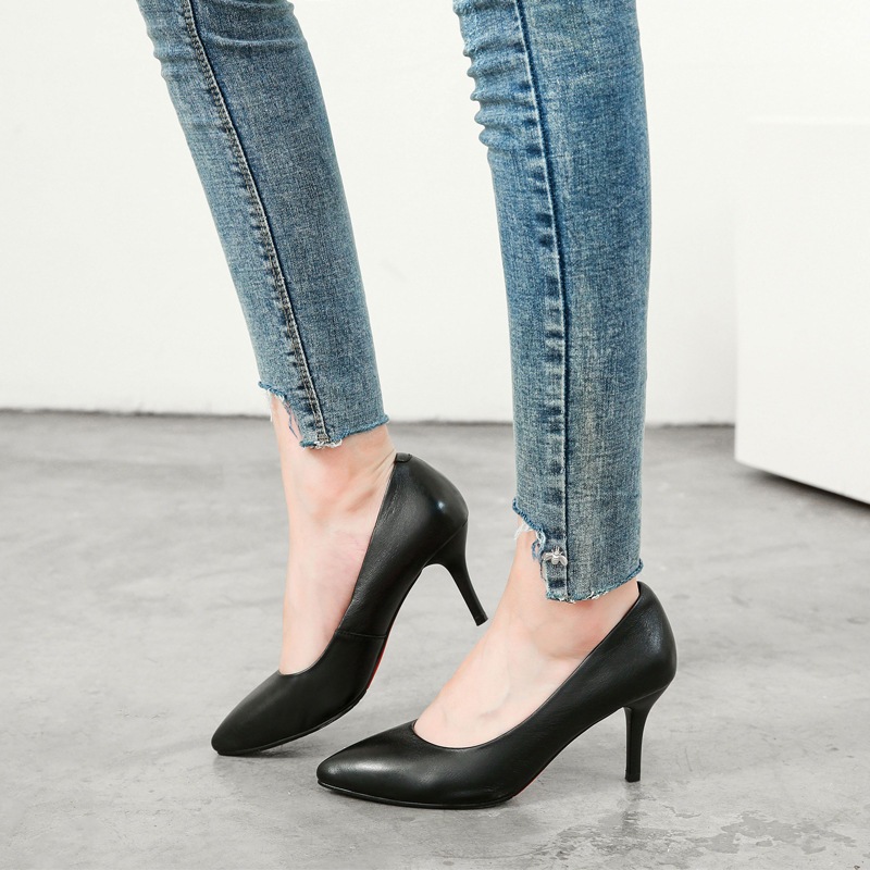 2025春と夏の新しいプロのルヒールポイントハイヒールハイヒールジュルジェントレザー薄切りのかかとの薄いかかとの薄いライトマウスフォーマル 2025春と夏の新しいプロのルヒールポイントハイヒールハイヒールジュルジェントレザー薄切りのかかとの薄いかかとの薄いライトマウスフォーマル