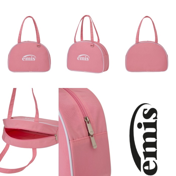 EMIS★NEW [正規品] NYLON ROUND HALF BAG 3COLOR UNIQLO ROUND MINI SHOULDER BAG Unisex Gift Nylon Padding Zip