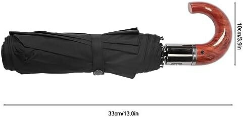 10本骨 折りたたみ傘 UVカット 自動開閉 自動開閉 防風傘 湾曲した木製 ハンドル付き メンズ レディース 10本骨 折りたたみ傘 UVカット 自動開閉 自動開閉 防風傘 湾曲した木製 ハンドル付き メンズ レディース