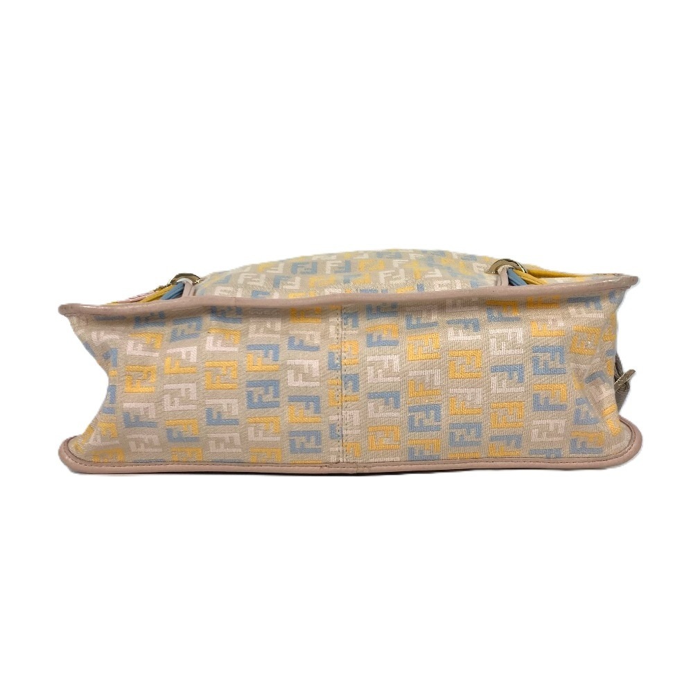 ショルダーバッグ ズッカ ロゴ カバン 斜め掛け チャーム付き レザー/キャンバス マルチカラー ショルダーバッグ ズッカ ロゴ カバン 斜め掛け チャーム付き レザー/キャンバス マルチカラー