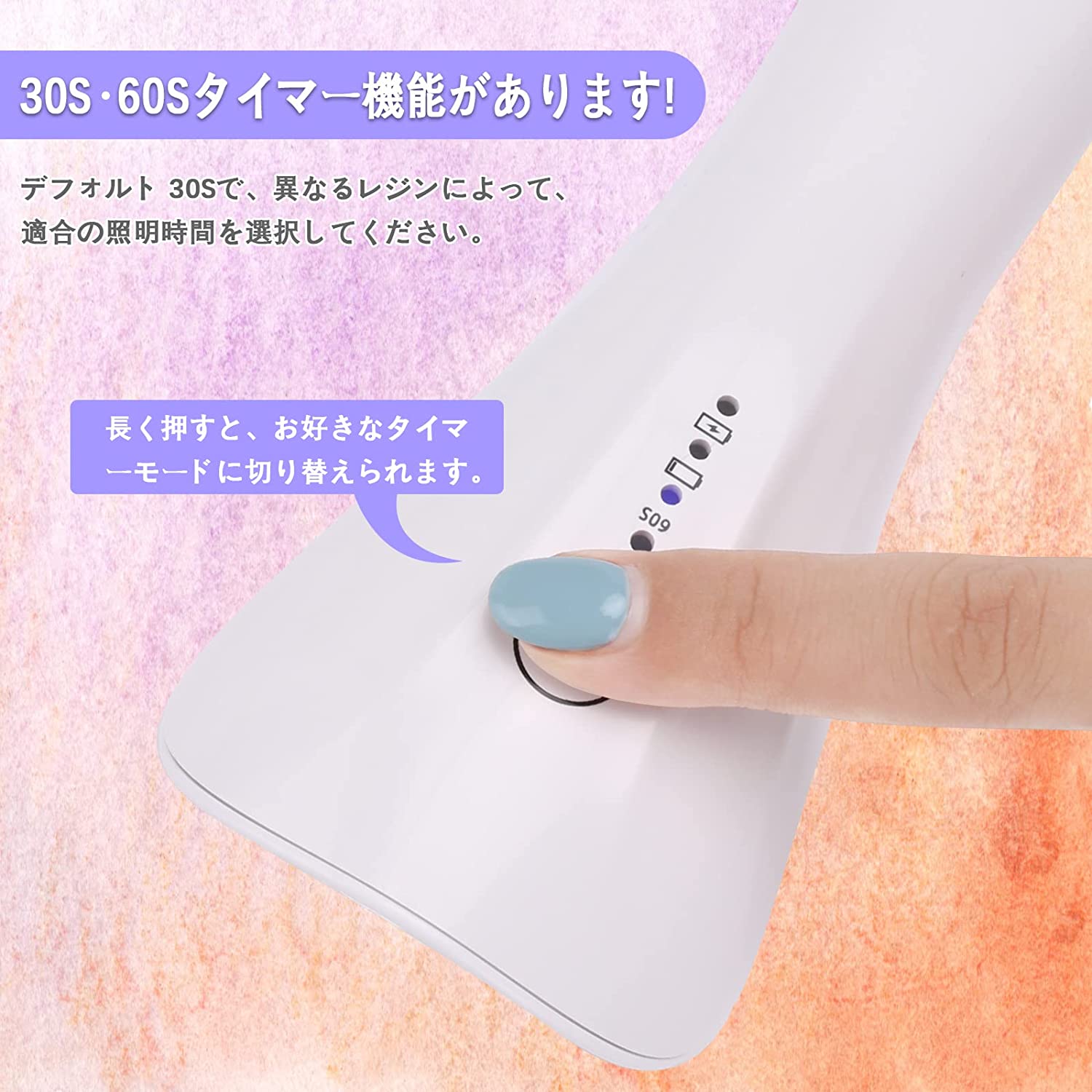【10点セット】LEDライト ネイルライト ネイルドライヤー ハンドヘルド レジン用 ネイルランプ Mini 【10点セット】LEDライト ネイルライト ネイルドライヤー ハンドヘルド レジン用 ネイルランプ Mini