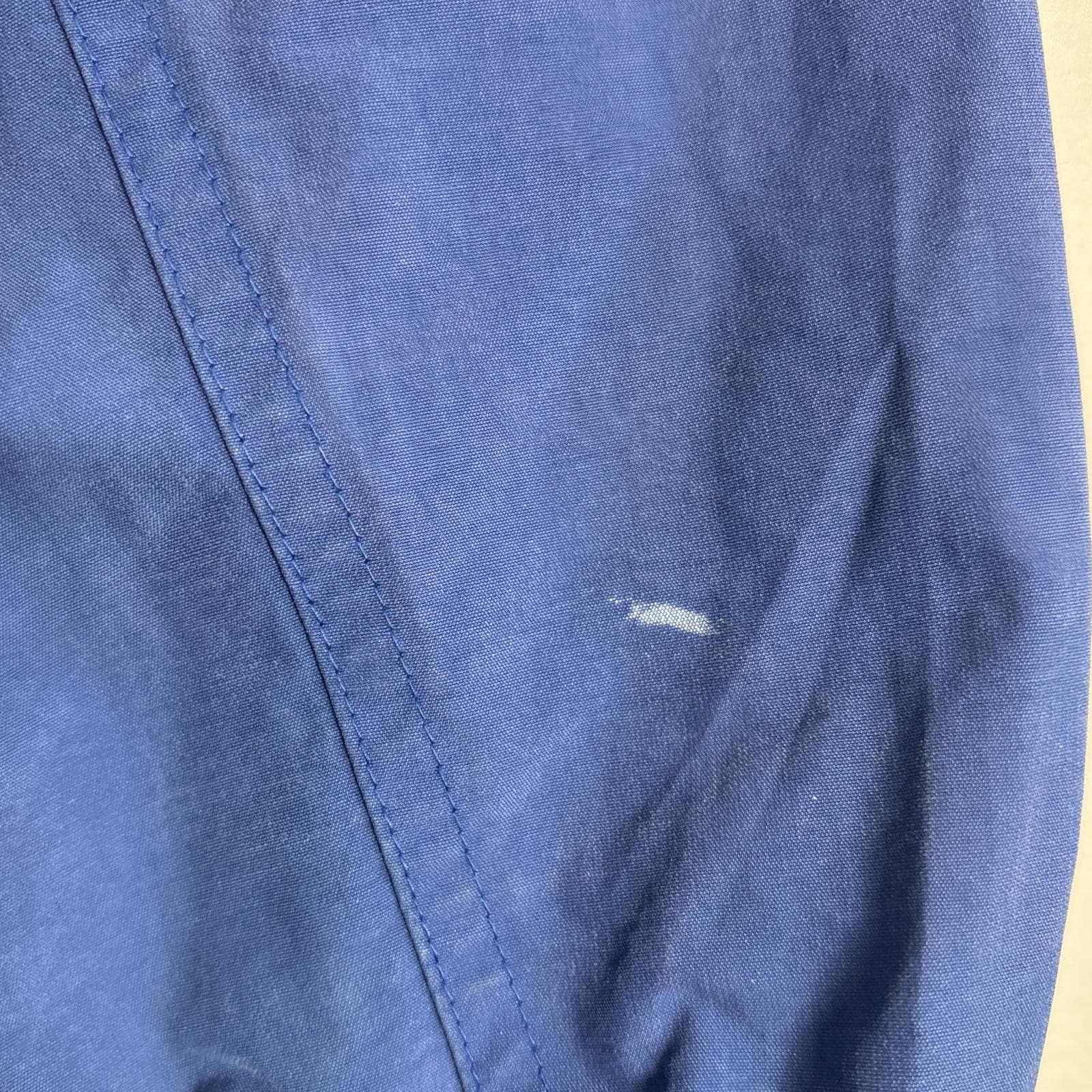 古着 90s/90年代 セーリングジャケット ワンポイントロゴ刺繍 大きいサイズ 収納フード XXL ブルー系 メンズ